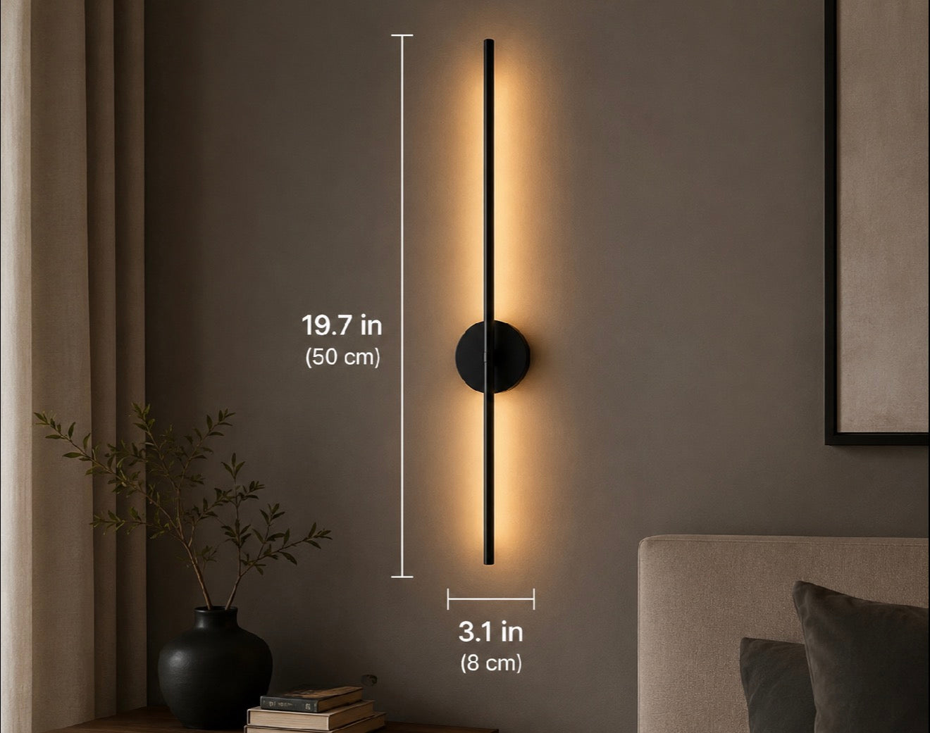 AuraLine Slim Wall Sconce (Set of 2)