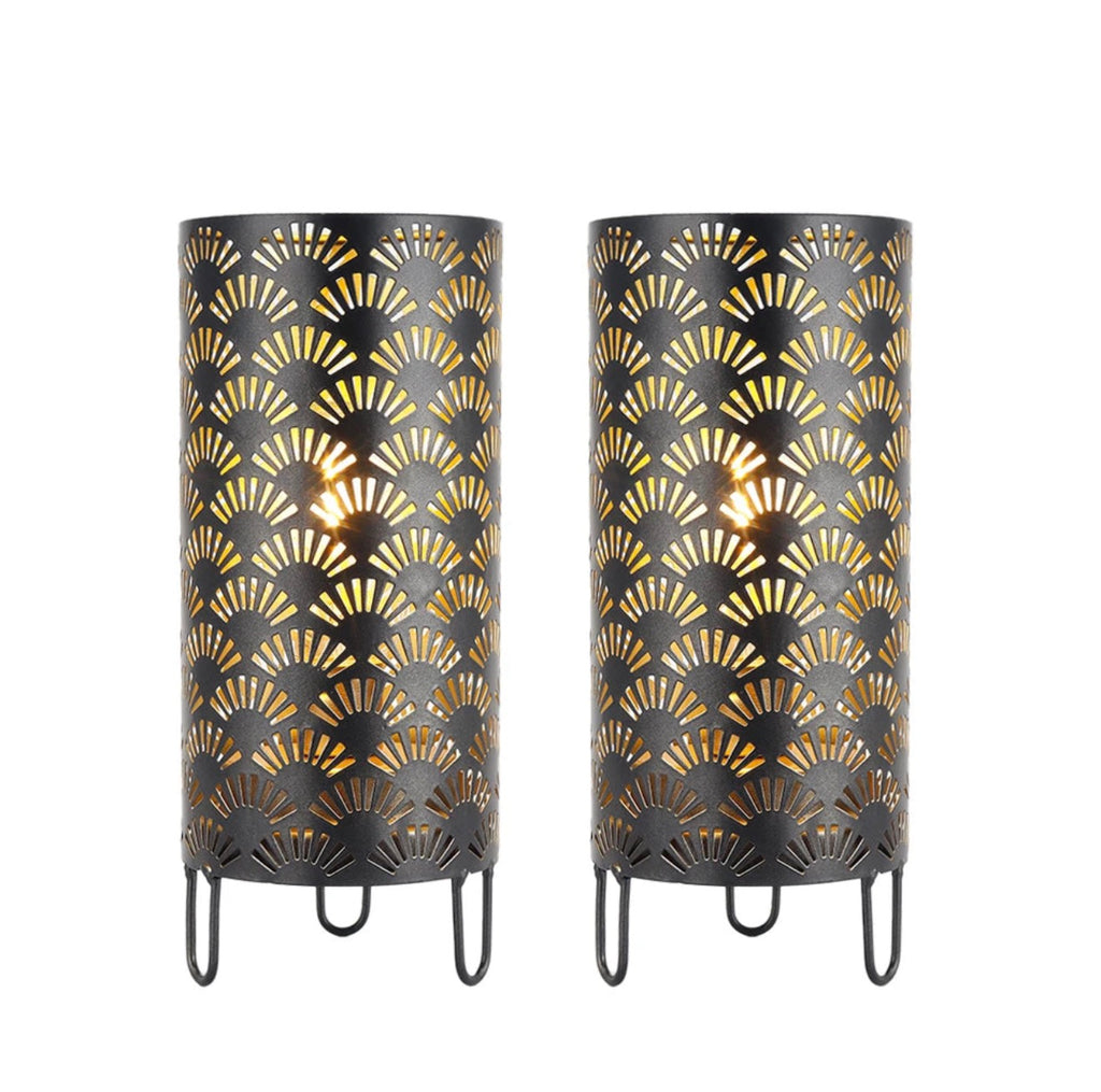 Ember Cut Patio Lamps (Set of 2)