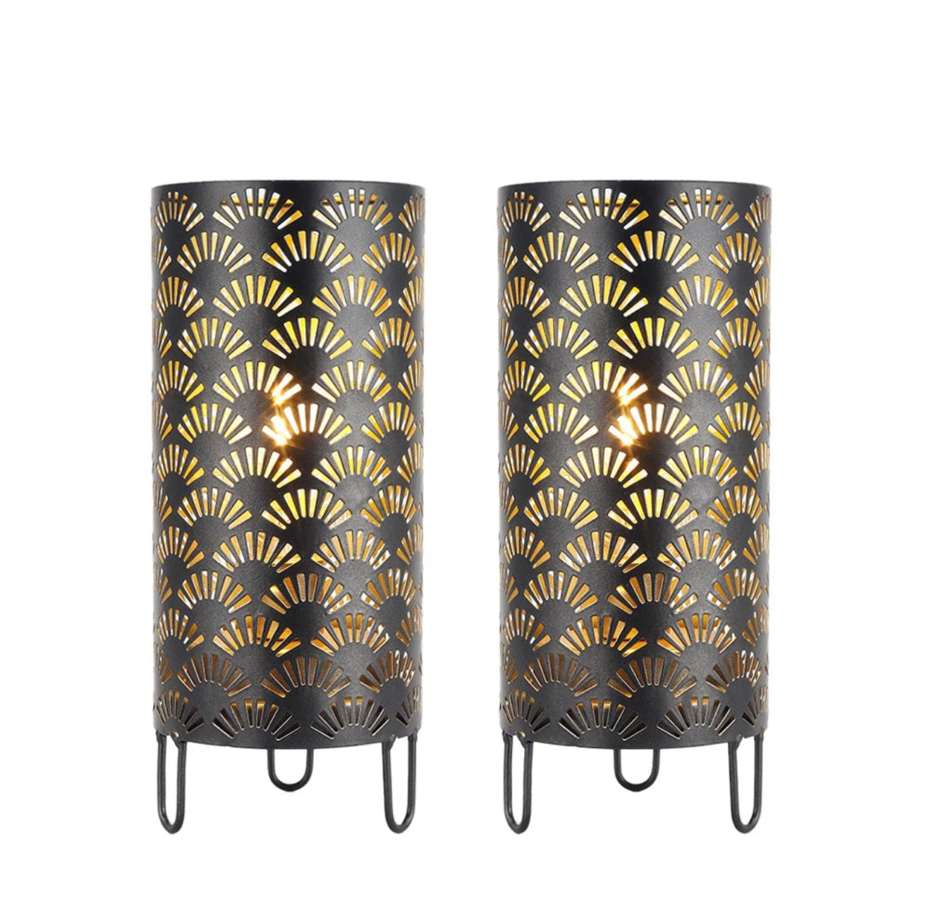 Ember Cut Patio Lamps (Set of 2)