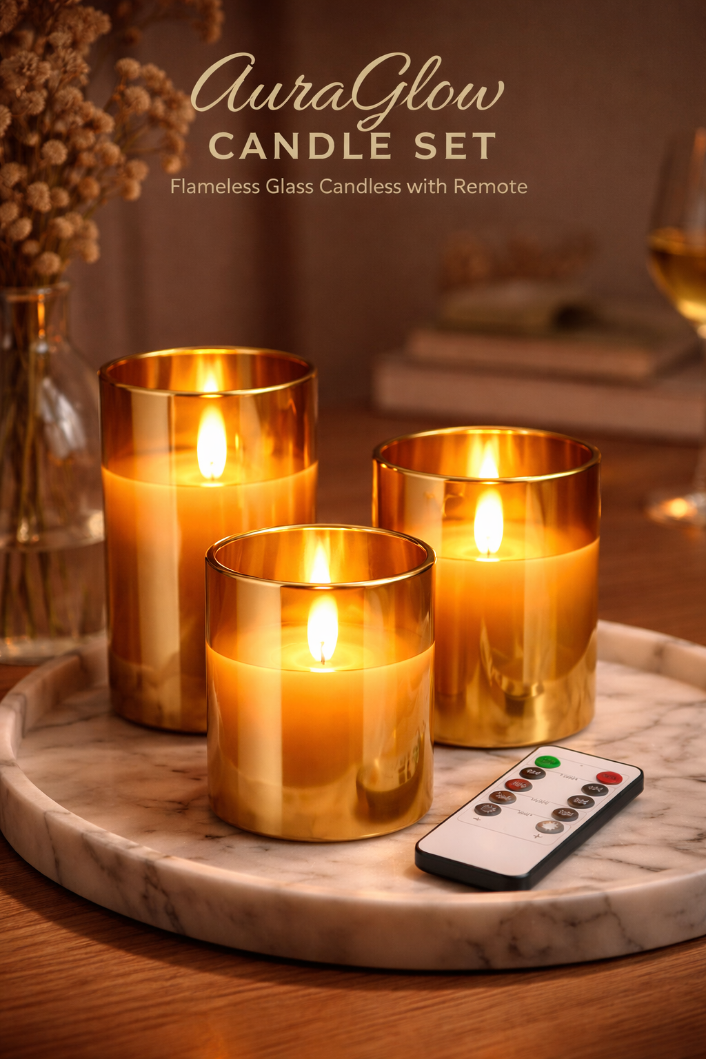AuraGlow Candle Set