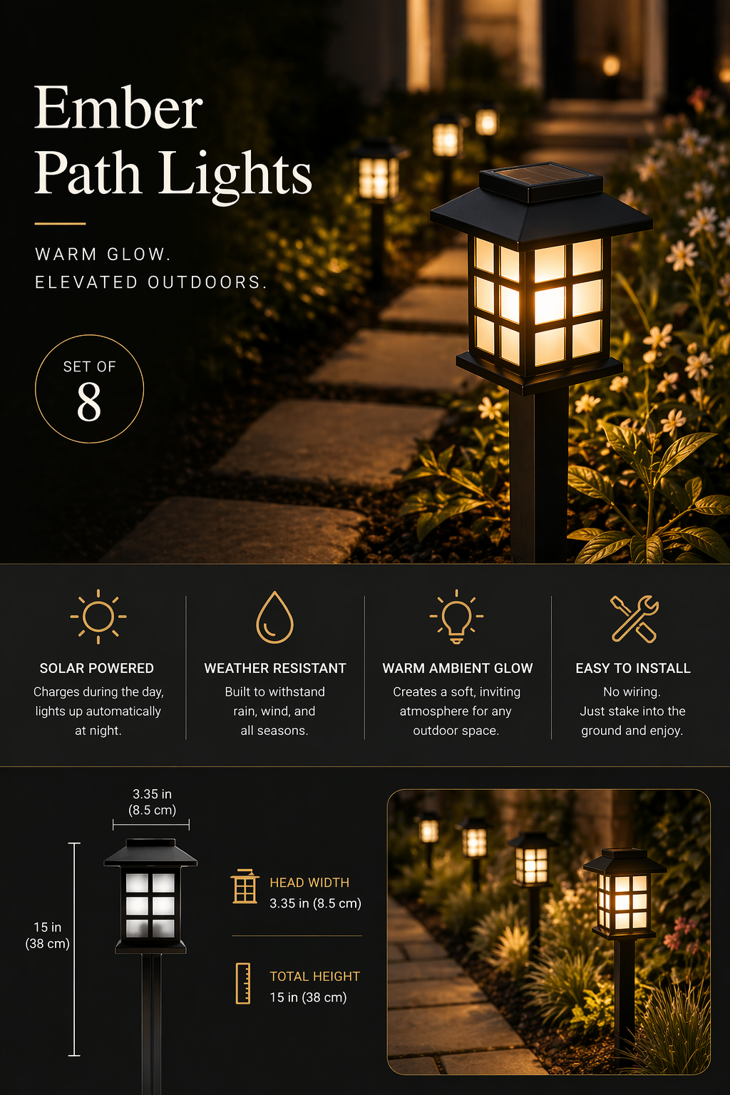 Path Lights (Set of 8)