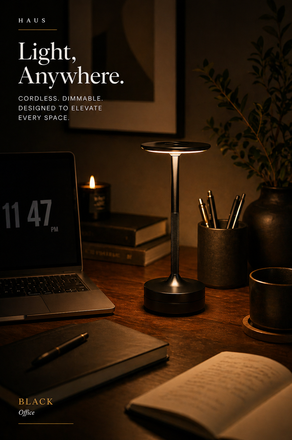 LumiCore Cordless Table Lamp