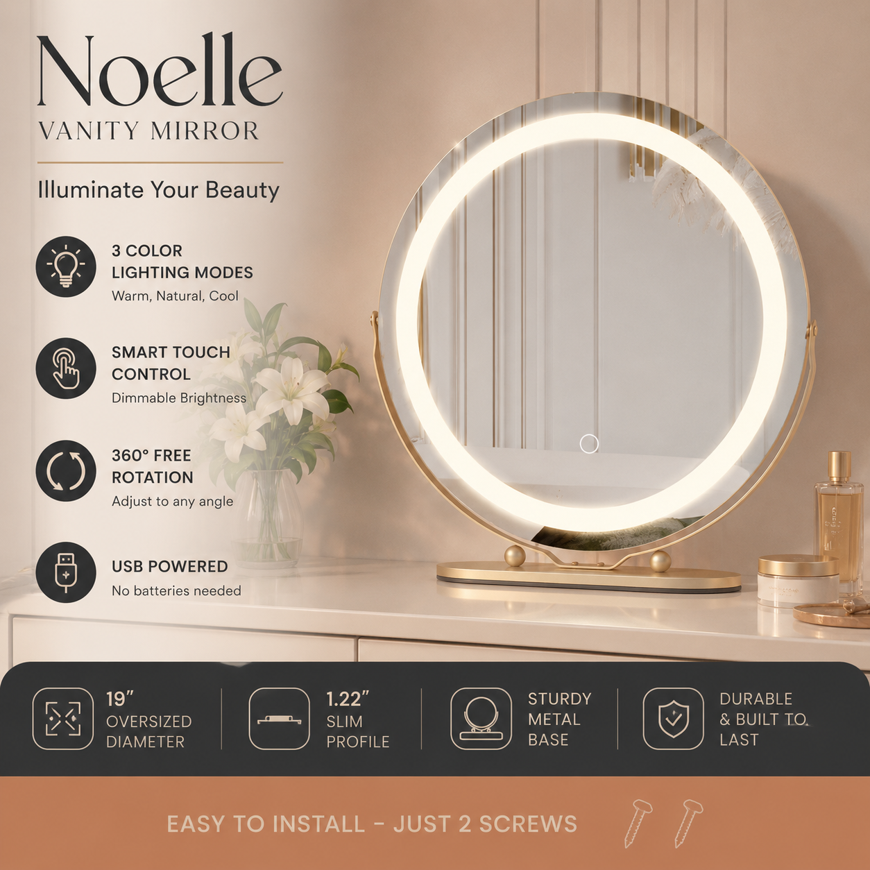 Noelle Vanity Mirror