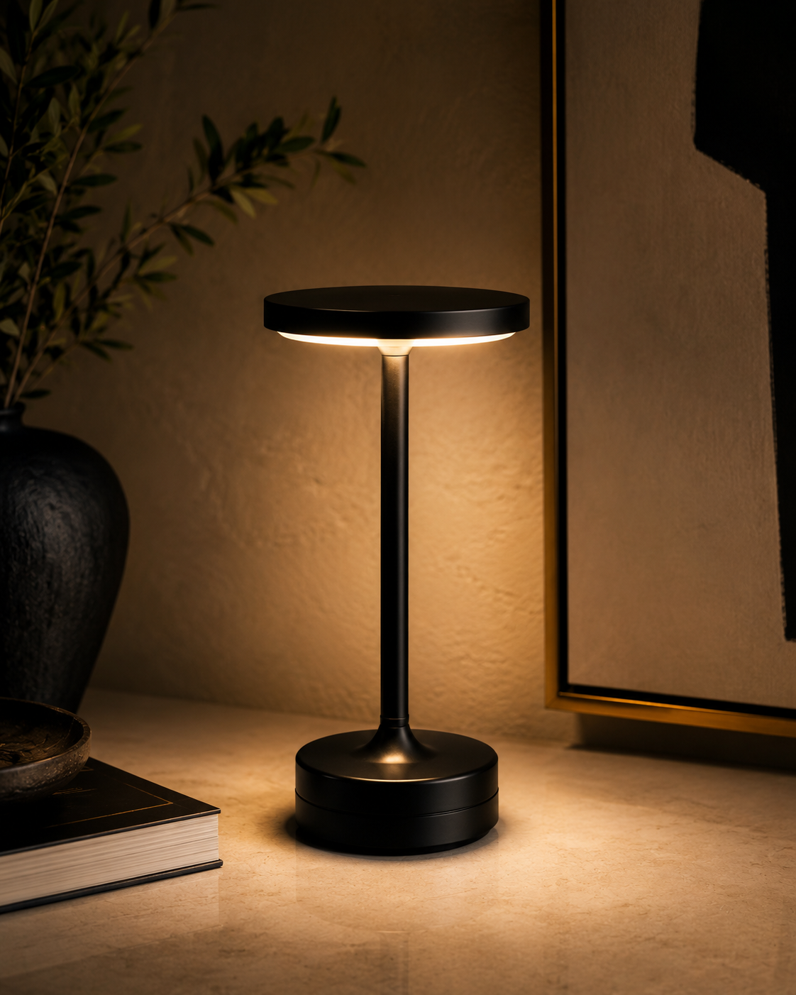AuraGlow Cordless Table Lamp