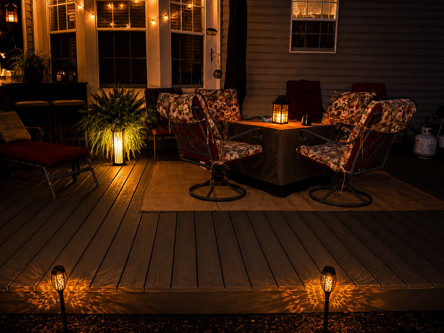 Flicker Solar Torch Lights